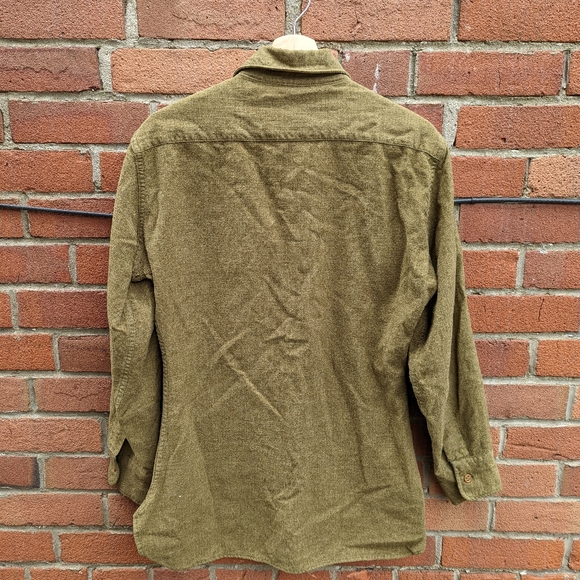 VTG Flannel Shirt, ArmyStyle - Picture 2 of 2